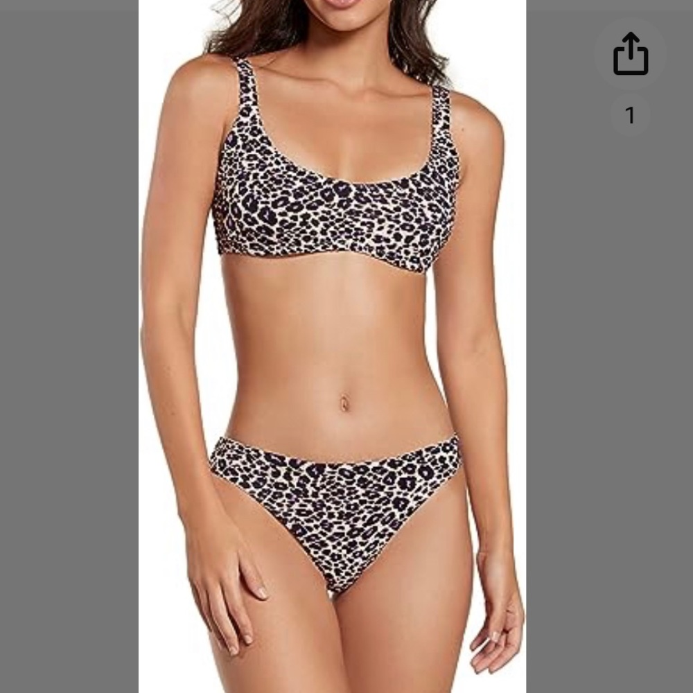 Nwt Phax swim cheetah Bikini Sz. L
